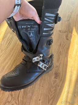 Topánky na motorku goratex TCX X-DESERT GTX čierne veľ. 45 - 8