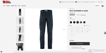 Outdoorové nohavice Fjallraven Nils Trousers M - 8