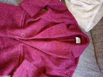 Dámske kabáty zelený a bordová - 8