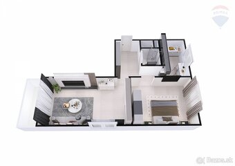 REZERVOVANÉ - NA PREDAJ 2.izb. byt na SEVERE - 8