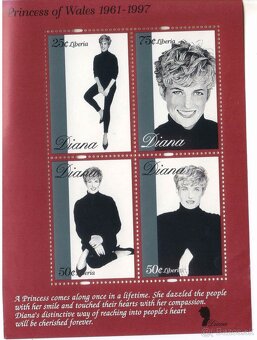 Poštové známky, filatelia: Anglicko, Lady Diana, aršíky - 8
