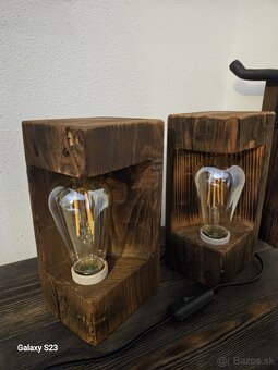 Lampa zo starých hranolov 2ks - 8
