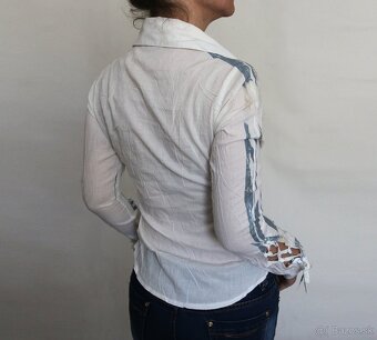 Dámska košeľa s crash efektom Promod veľ.S - 8