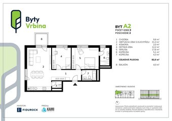 Na predaj 3 izbový byt s balkónom v novostavbe v Piešťanoch  - 8