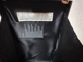 Kovová kabelka zlato čierna s retiazkou zn. H&M - 8
