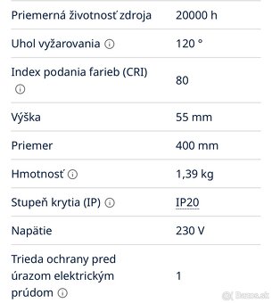 Stropná LED lampa Brilagi s dialkovým ovládaním - 8