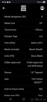 Vidlica Domain R 29' rockshock - 8