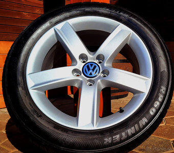 alu R17 5x112, zimné pneu 215/55 VW Passat + Škoda SuperB - 8