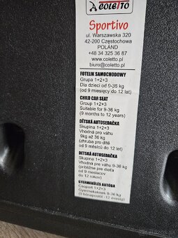 Autosedačka s isofixom 9-36kg - 8