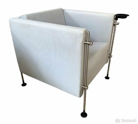 ARFLEX italská dvoumístná sofa, křeslo a variabilní stolek - 8