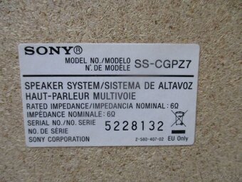 SONY SS-CGPZ7 - 8