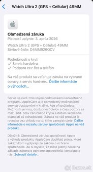 Apple Watch Ultra 2 49mm Black Cellular - nove, rok záruka - 8