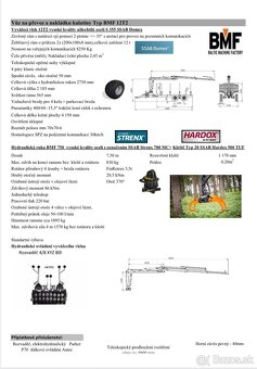 Vyvážačka- vývozka BMF12T2 s hydr. rukou - 8