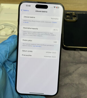 Apple iPhone 15 Pro Max 256 GB Black Titanium / 85% zdravie - 8