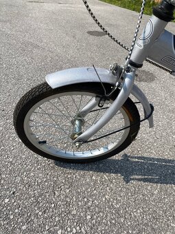 Skladací bicykel ECO – mestský, s nosičom, vo výbornom stave - 8