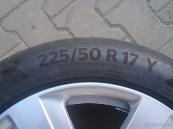 ALU disky Audi 5x112 R17 + pneu 225/50 R17 - 8