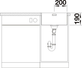 Nerezovy drez Blanco 40cm - 8