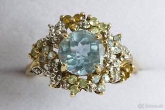 9ct zlatý secesný presteň - 8