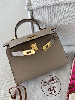 Hermes kelly mini kabelka béžová - 8