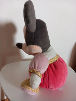 Plyšová sediaca myška Minnie, nehraná - výška 32 cm - 8