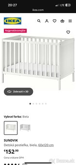 Detska postielka IKEA SUNDVIK s matracom - 8