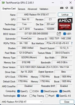 PowerColor Red Dragon Radeon RX 5700 XT OC 8GB - 8