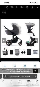 Predam kočík Kindercraft prime 2 shadow grey premium - 8