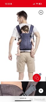 Sivý bavlnený nosič pre bábätká My baby lou - 8