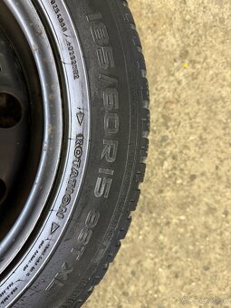 Zimná sada 5x100 185/60r15 fabia dezén 6,83mm - 8
