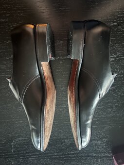 Carmina Monk Strap Čierne kožené topánky uk 12.5, US 13.5, - 8