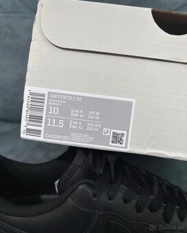 Predám Air force1 black č.44 - 8