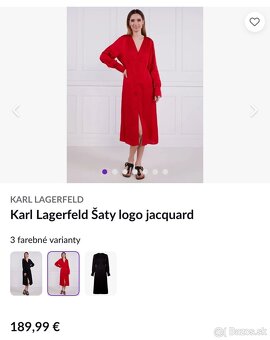 Karl Lagerfeld M šaty jaquard originál - 8