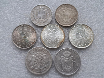 Stare strieborne mince Europa/svet - 8