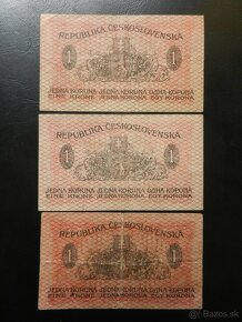 Prvá republika bankovky 3 - 8