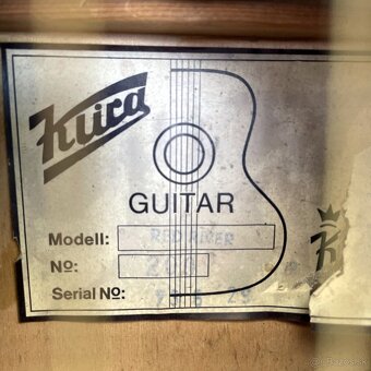 Retro gitara Klira Red River (Západné Nemecko, 1979) - 8