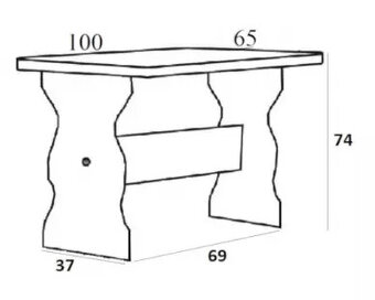 Na predaj jedálenský stôl s lavicou - 8