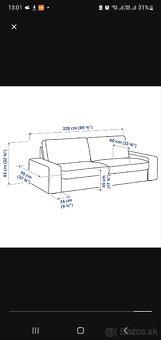 Ikea Kivik 3- pohovka s dvoma poťahmi - 8