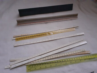 Logaritmické pravítka + iné rysovacie pravítka - 8