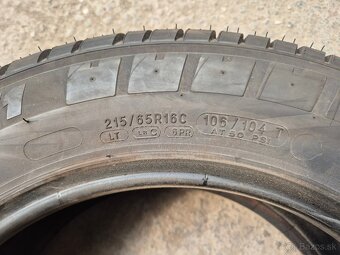 215/65 r16C letné 4 ks MICHELIN dezén 8,7-6,1 mm - 8