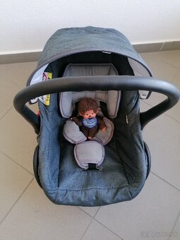 Kočík Kunert Libero (3 v1) šedo-sivý + isofix do auta - 8