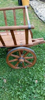 Malý drevený vozík - rebrinak - 8