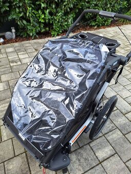 Predám Thule Chariot Sport 2 – Midnight Black (TOP STAV, pln - 8