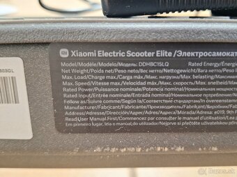 Xiaomi Electric Scooter Elite, záruka do 9/2027 - 8