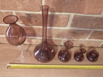 váza, košík, fúkané sklo, misa, hutné sklo - 8