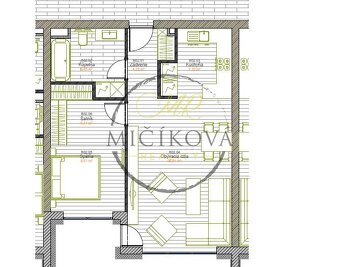 Dvojizbový byt s terasou 11,59 m2 v meste Galanta - 8