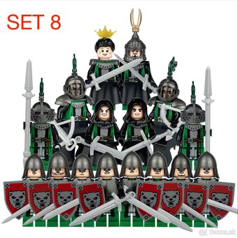 Figúrky Rytieri 5 - typ lego, nové, nehrané - 8