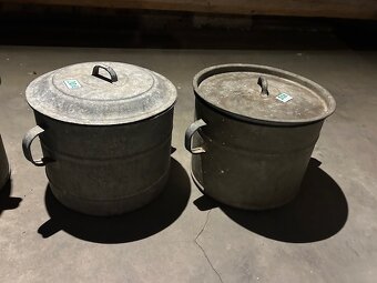 Predám smaltované a pozinkovaná hrnce na zabíjačku,zaváranie - 8