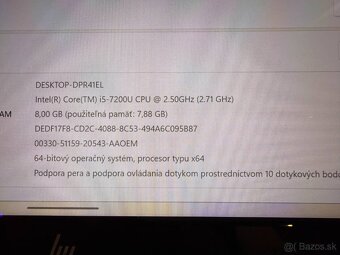 Notebook HP EliteBook x360 1030 G2 i5-7200U / 8GB RAM / 256G - 8