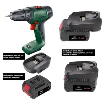 Adaptéry a redukcie na aku batérie rôznych značiek 18V-20V - 8