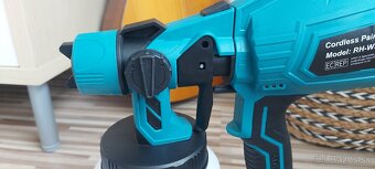 Aku striekacia pištoľ, pre batériu Makita 18V+trysky, nová. - 8